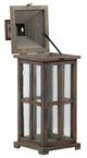 A & B Home Graca 2-Piece Brown Square Temple Garden Candle Lantern Set-2