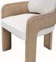 Michael Amini® West Kensington Sea Salt Caramel Dining Arm Chair-4