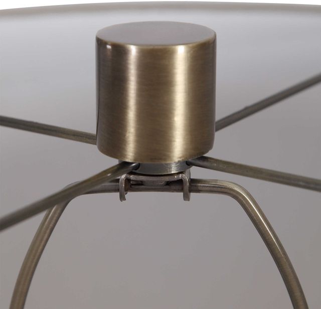 Uttermost® Taria Antiqued Brushed Brass Table Lamp-4