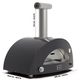 Alfa Moderno 3 Pizze 43" Anthracite Gray Natural Gas Pizza Oven-2