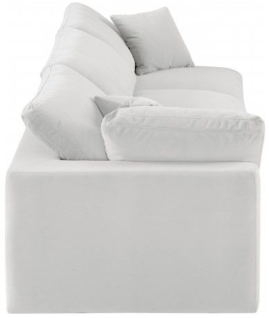 Meridian Furniture Comfy 3-Piece Cream 119" Modular Sofa -2
