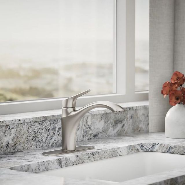 KOHLER® Rival® Vibrant Stainless Single-Handle Kitchen Sink Faucet-1