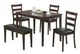Coaster® Guillen 5-Piece Cappuccino/Dark Brown Dining Set with Bench-0