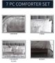 Taos Silver Crinkle Velvet 7-Pc Queen Comforter Set-1