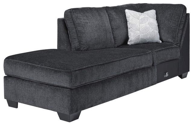 Signature Design by Ashley® Altari 2-Piece Slate Left-Arm Facing Full Sofa Sleeper Sectional and Chaise-2