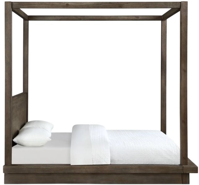 Modus Furniture Melbourne Dark Pine Full Canopy Bed-3