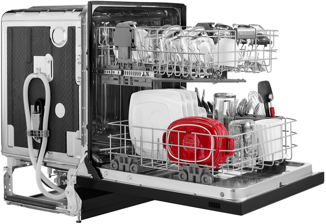 KitchenAid® 24" Black Built In Dishwasher-2