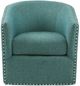 Olliix by Madison Park Teal Multi Tyler Swivel Chair-0