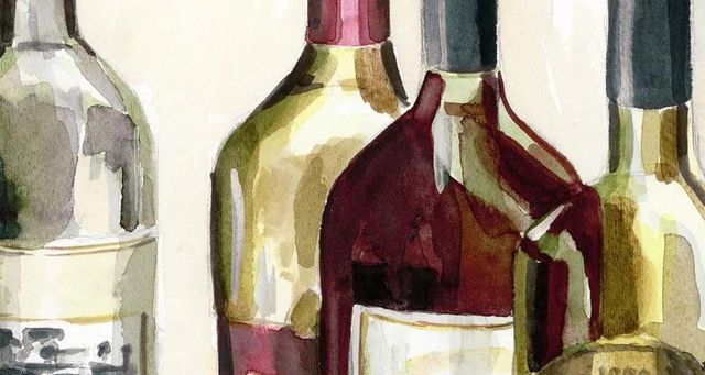 Classy Art Auburn Wine Collection I by Heather A. French-Roussia Wall Art-1