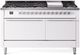 Ilve® Professional Plus II 60" White Pro Style Dual Fuel Range-0