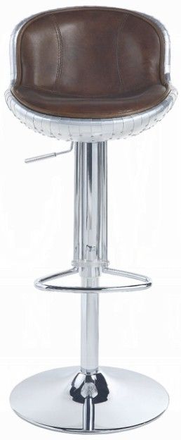 ACME Furniture Brancast Vintage Brown Swivel Adjustable Stool-3