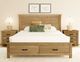 A-America® Glacier Point Golden Java Queen Panel Storage Bed-1