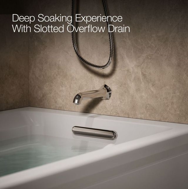 KOHLER® Archer® Ice Gray 72" x 36" Alcove Heated BubbleMassage™ Air Bath with Bask® Heated Surface - Right Drain-3