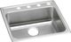 Elkay Lustertone® Classic Lustrous Satin 22" x 22" x 5" MR2-Hole Single Bowl Drop-In ADA Sink-0