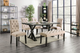 Furniture of America® Alfred Antique Black Dining Table-2