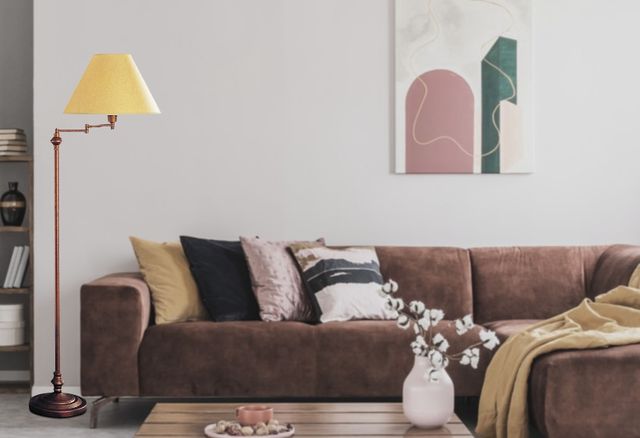 Cal® Lighting & Accessories Rust Floor Lamp-2