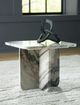 Signature Design by Ashley® Baretton Black/Taupe/White 18" Accent Cocktail Table-4