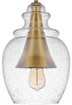 Cal® Lighting & Accessories Girona Antique Brass/Glass Pendant-2