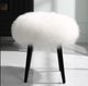 Uttermost®  Wooly White Accent Stool-1