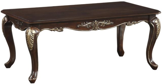 Homelegance® Croydon Dark Cherry Cocktail Table-0