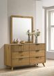 Coaster® Bennett Light Oak Dresser and Mirror Set-1