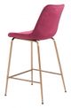 Zuo® Tony Red and Gold Counter Chair-4