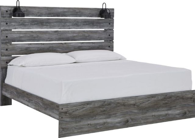Signature Design by Ashley® Baystorm 2-Piece Gray Queen Panel Bed Set-1