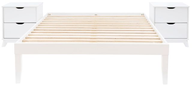 Powell® Portix 3-Piece White Youth Full Simple Bedroom Set-0