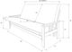 Kodiak Furniture Monterey Oregon Trail Saddle/Espresso Queen Futon with Mattress-2