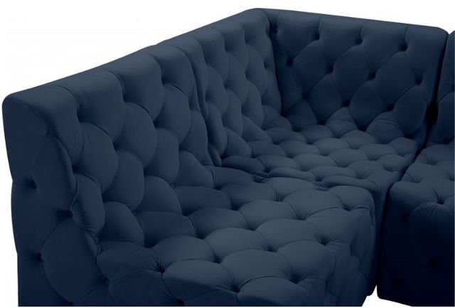 Meridian Furniture Tuft 5-Piece Navy Modular Sectional Set-3