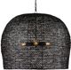 Currey & Company Piero Satin Black Large Pendant Lighting-1