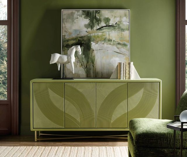 Hooker® Furniture Commerce and Market Into The Woods Green Credenza-1
