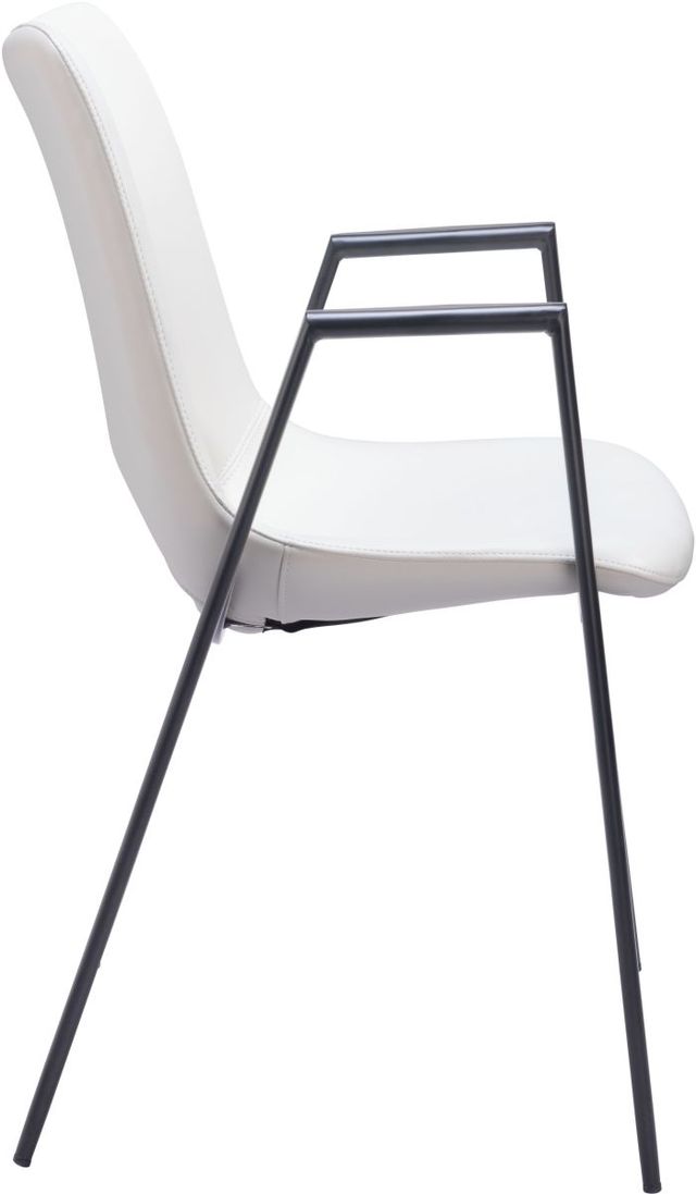 Zuo® Modern Desi White Dining Chair-1