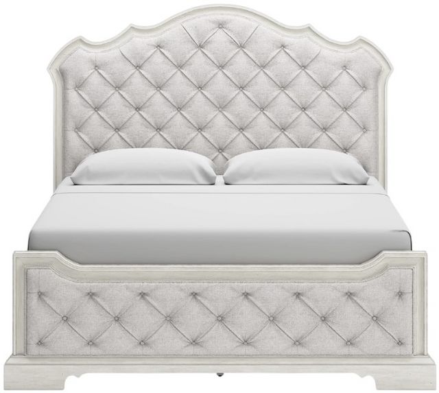 Signature Design by Ashley® Arlendyne Antique White King Upholstered Bed-2