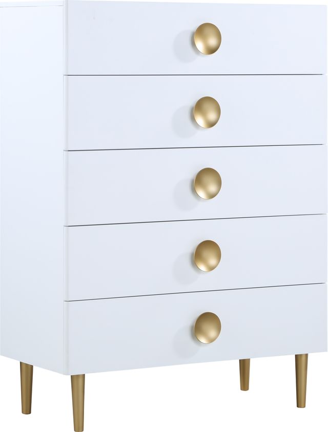Meridian Furniture Zayne White Chest-0