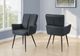 Monarch Specialties Inc. 2-Piece Blue 36" Faux Leather Dining Chair Set with Channelled Back-1