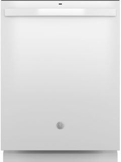 GE® 24" White Built-In Dishwasher