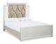 Signature Design by Ashley® Lindenfield 6-Piece Silver Queen Upholstered Panel Bed Set-2