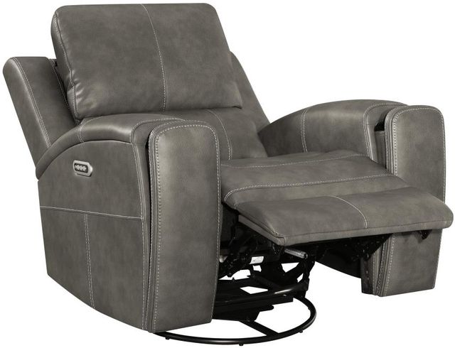 Coaster® Brickston Charcoal Swivel Glider Power Recliner Chair with Power Headrest and Lumbar-1