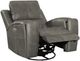 Coaster® Brickston Charcoal Swivel Glider Power Recliner Chair with Power Headrest and Lumbar-1