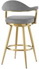 Armen Living Justin Anchor Gray/Gold Swivel Bar Stool-2