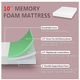 Furniture of America® Forsythia 10" Memory Foam Plush Tight Top Eastern King Mattress-2