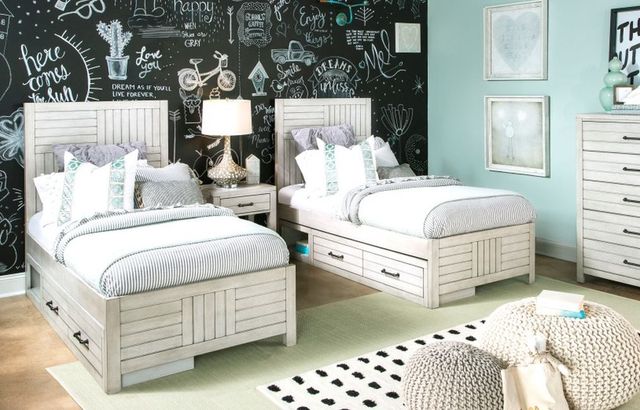 Legacy Classic Summer Camp Stone Path Gray Youth Twin Panel Bed-1