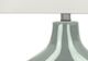 Monarch Specialties Inc. Green Ceramic Table Lamp with Ivory Shade-3