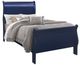 Global Furniture USA Charlie Blue Twin Panel Bed with LED-0