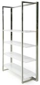 VIG Furniture Modrest Fauna Stainless Steel/White Bookshelf-2