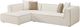 TOV Furniture Tristine 2-Piece Cream Left-Arm Facing Sectional and Chaise-0