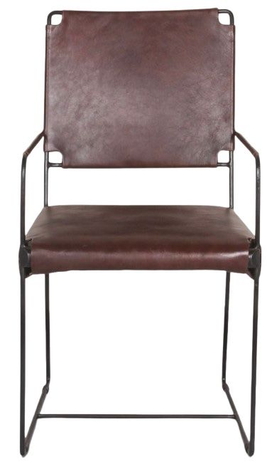 Home Trends & Design New York Chocolate Arm Dining Chair-0