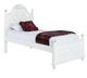 Elements International Alana 4-Piece White Youth Twin Platform Bedroom Set-4
