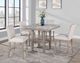 Global Furniture USA D4010 Gray/White Bar Table with Natural Base-2
